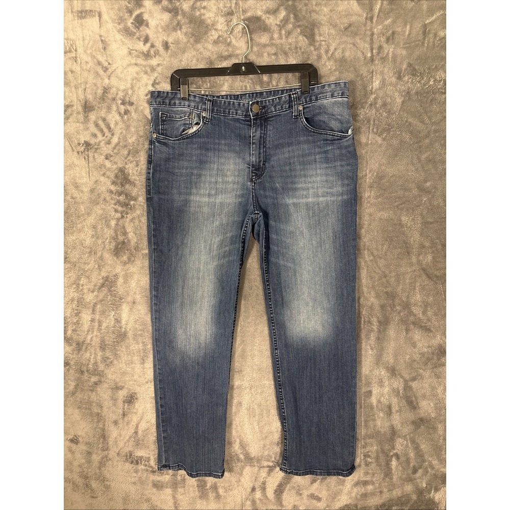 Calvin Klein Jeans Mens 38 Blue Medium Wash Straight Leg Denim Pants W38 L30